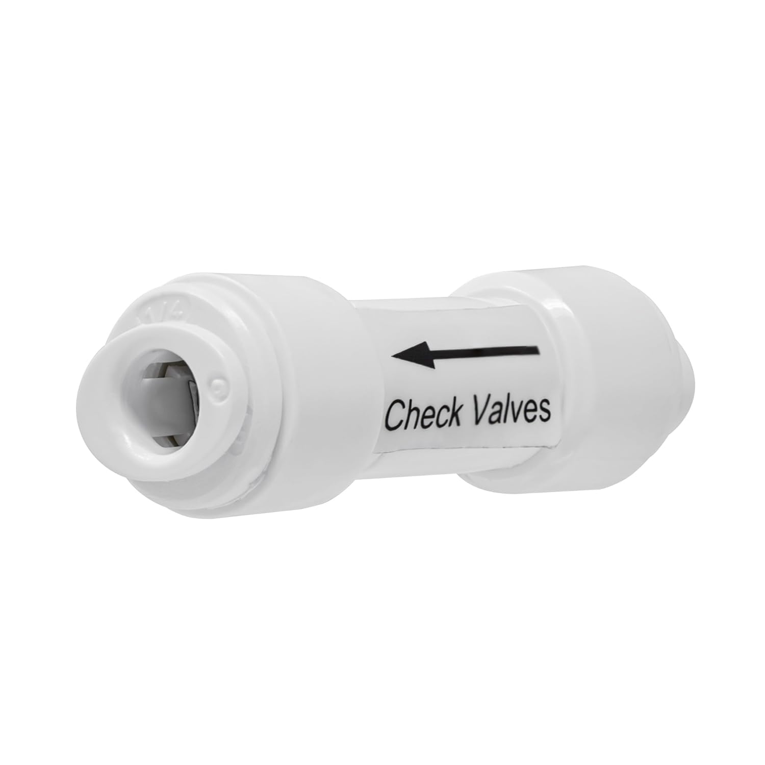 Metpure 1/4" Quick Connect One Way Check Valve for Reverse Osmosis Water Filtration Systems Or Other Water Appliances (1/4" Quick Connect x 1/4" Quick Connect)