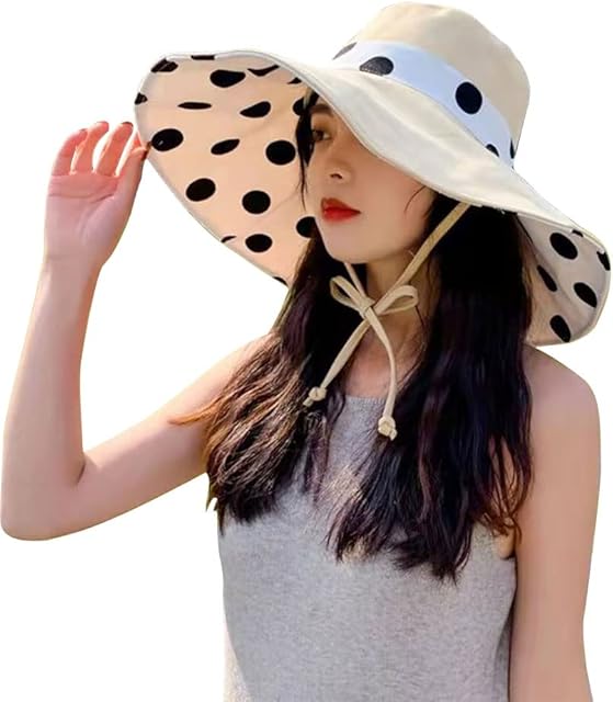 BENTFINE Double Sides Hats Ladies Sun Hats Large Wide Brim Sun Hat Floppy Wide Brim Fashion Beach Packable 