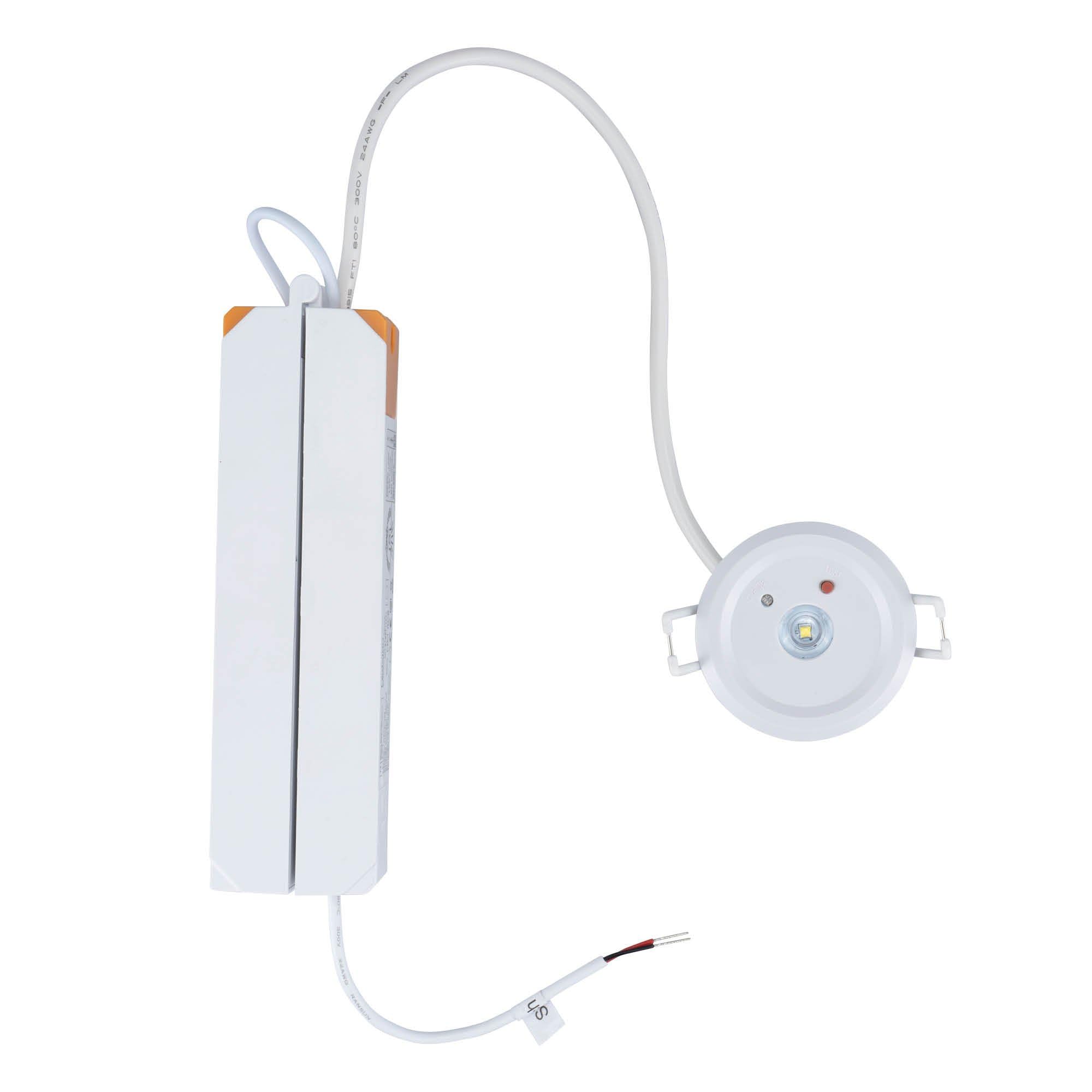 Ledvion - Spot LED d'Urgence, 3.5W - 6500K, IK07, IP65 - Incl. Batterie - Batterie de Secours (3 h)