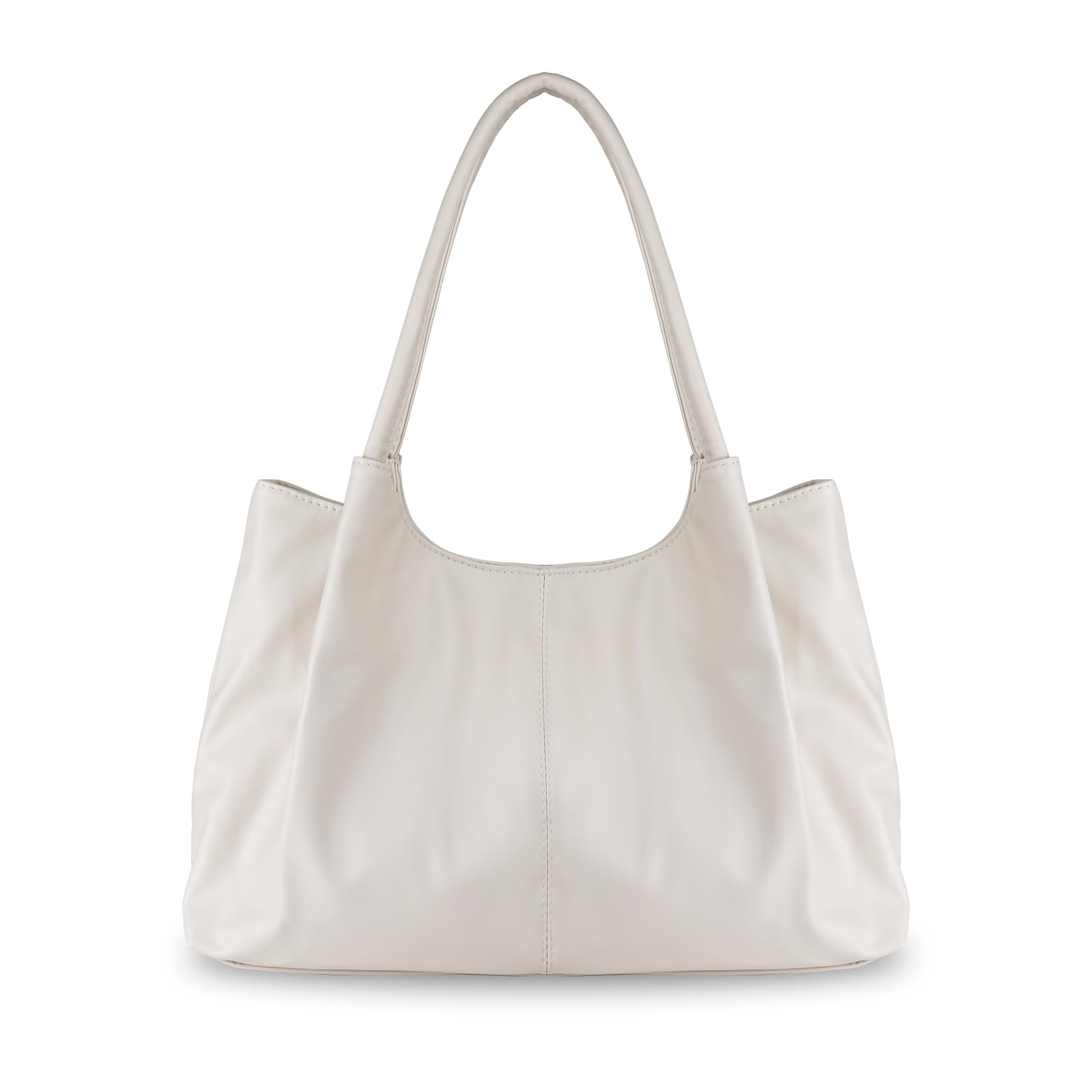 AfitLulu Umhängetasche Damen PU Leder Handtasche Damen Unterarmbeutel mit Haltegriff, Einfarbig Tote Bag Damen Lässig Shopper Tasche Damen Großes Fassungsvermögen mit Magnetischem Verschluss