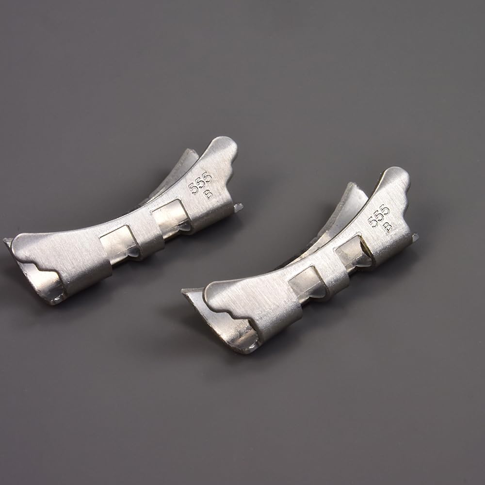 Men 20mm Stainless Steel Watch Band, Stainless Steel Jubilee Bracelet (50 Stamp) with 555B End-links Fit for Rlx Watch - Image 8