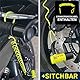 Urban UR59 Bremsscheibenschloss Mini Bügelschloss Motorrad Fahrrad Roller E Scooter Schloss, 14mm, Universal Motorradschloss Fahrradschloss, Schwarz/Gelb