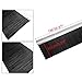 uxcell Door Brush Bottom Sweep h-Shape Aluminum Alloy Holder with 3.94-inch Black Nylon Brush, 1000mm x 128mm(Approx 39.37-inch x 5.04-inch)