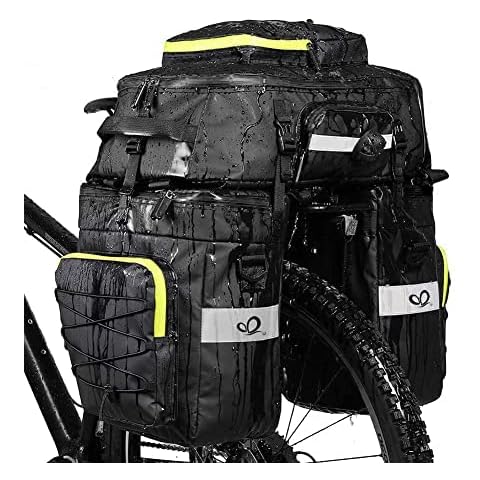Waterfly Pannier Bag 3 in 1 Waterproof Bicycle Saddle Bag Multifunctional Bike Rear Seat Trunk Bag Cover
