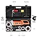Goplus Portable Electric Pipe Threader, Hand Held Threading Machine w/Carrying Case, 6 Dies 1/2