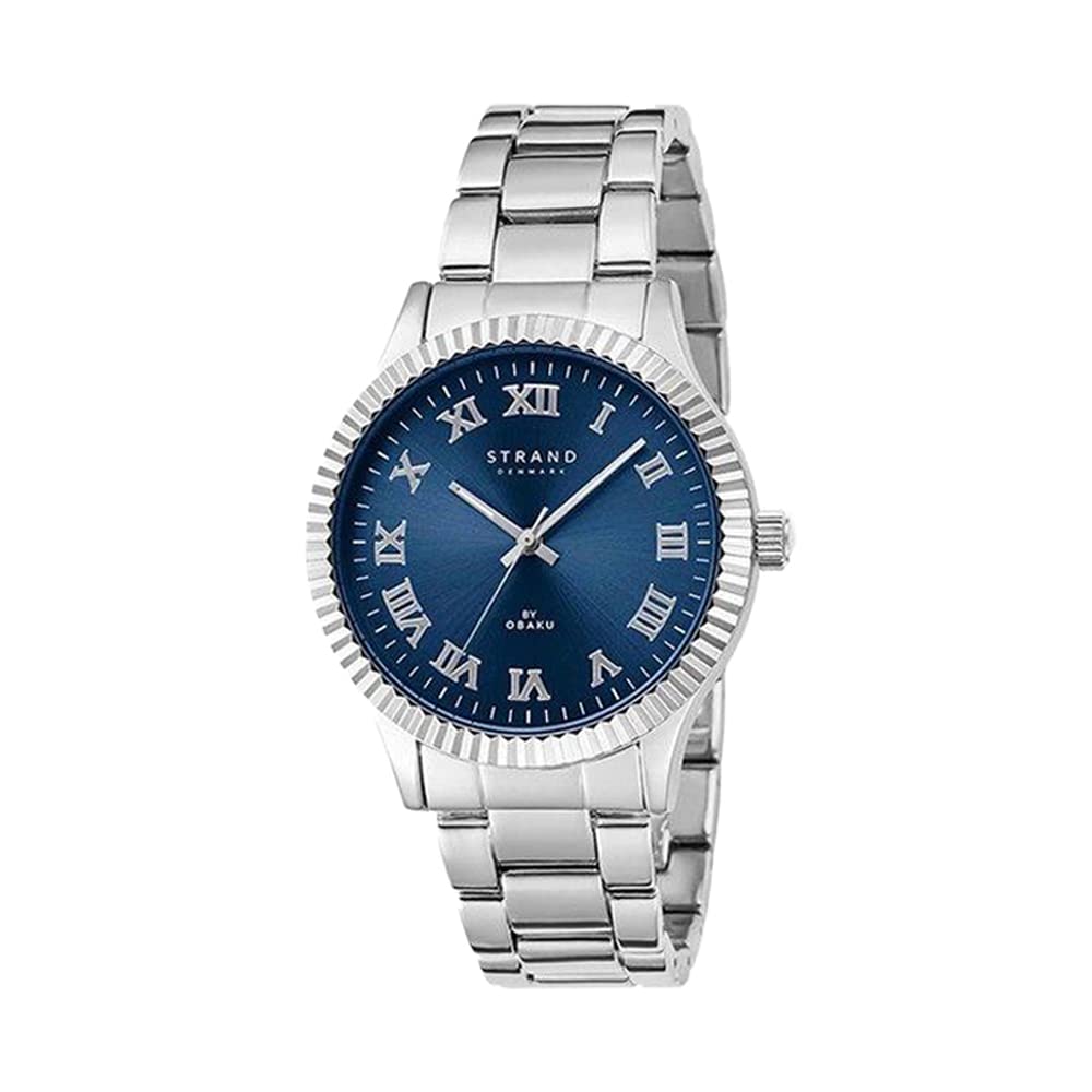 Strand By Obaku Norrington Denim Quartz Blue Round Dial Mens Watch - S726GXCLSC (B097HJCWNR) Amazon Price History, Amazon Price Tracker
