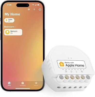 WiFi Relais WLAN Schalter funktioniert Apple HomeKit, meross Relais Modul, für smart home DIY Auf-/Unterputz, arbeiten mit...
