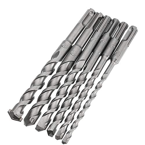 ChaRLes 6Pcs 6 to 10mm Electric Hammer Drill Bit Set 160mm Carbide Tip