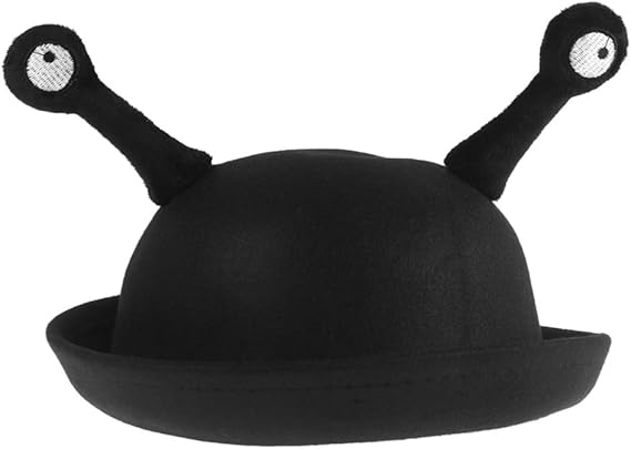 Amazon Co Jp Toyvian 子供用の小さな丸い帽子面白いカタツムリの目キャップ素敵な帽子 黒 ファッション