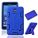 MagicSky Galaxy Tab 4 7.0" Case, 3in1 Heavy Duty Hybrid Shockproof Armor Kickstand Case for Samsung Galaxy Tab 4 7.0 inch T230 /T231/ T235 Galaxy Tab 4 Nook Cover - Black/Blue