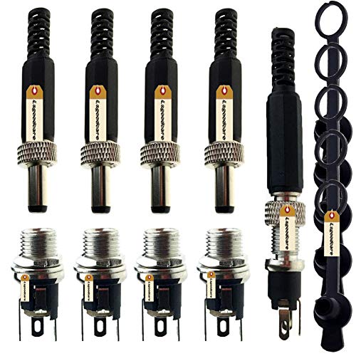 Kit de conector DC 5.5x2.5MM macho y hembra Lsgoodcare miniatura 1