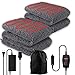 Zone Tech Sherpa Fleece Travel Blanket â€“ 2 Pack Premium Quality Grey Cozy Soft Plush Warm Fuzzy Automotive Comfortable Car Seat 59