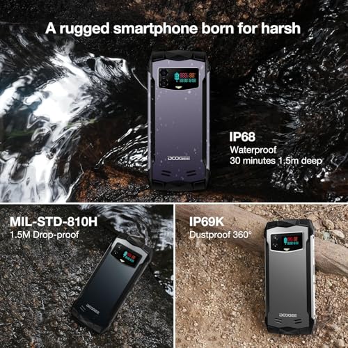 Doogee SMINI-PURPLE Mini Rugged Smartphone 2024,4.5"Qhd+Display,Android 13 Smartphone,256Gb Rom/2Tb Tf Rugged Phone Unlocked,50Mp Ai Camera,3000Mah,Ip68 Waterproof Cell Phone,Fingerprint/Face Unlock,Otg/Nfc thumb #6