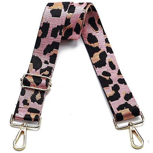 Image of Purse Strap Gold Hardware Replacement Crossbody Bag Strap, Wide Adjustable Shoulder Strap