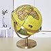 ZEIYUQI Globo Antiguo para Aprender 25 Cm,Globo Terráqueo Qpara Enseñanza Escolar para...
