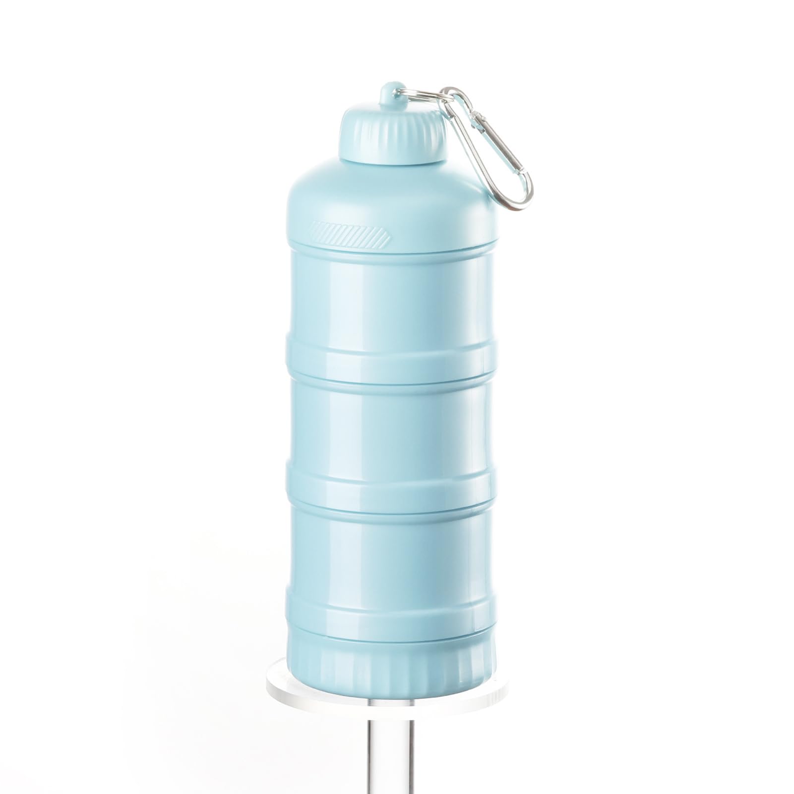 ALCXAZS Portable Protein Powder Storage Container| Dispenser With Funnel Cover For Workout And Travel Protein Funnel PC, blue