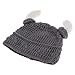 MagiDeal Viking Chapeau Tricot Corne Ox Bonnet Costumes Cosplay Photographie Laine - Enfant/Adulte - Gris, Bébé