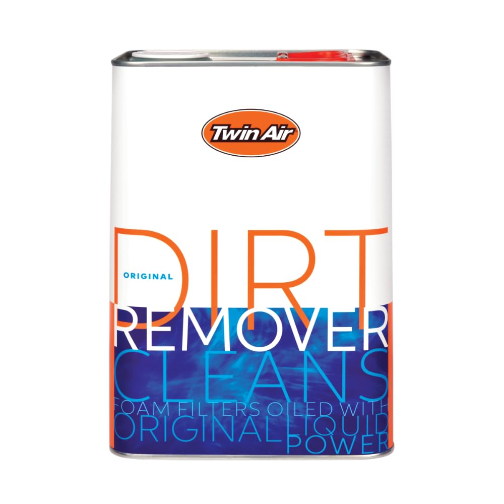 Twin Air Liquid Dirt Remover - Air Filter Cleaner for Foam Filters (4 Liter Jug) - Non-Toxic, Biodegradable Formula Removes Oil, Dirt & Grime from Motocross, ATV & Dirt Bike Filters