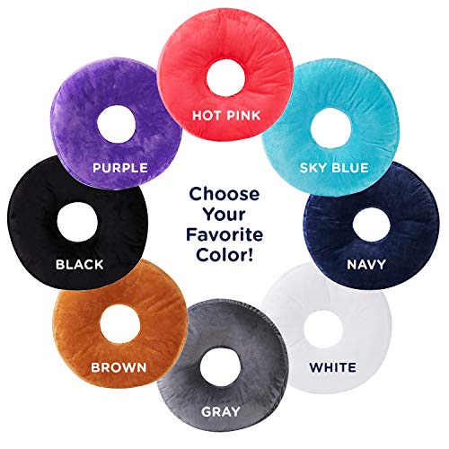 image for Cheer Collection Round Donut Pillow - Super Soft Microplush Doughnut P