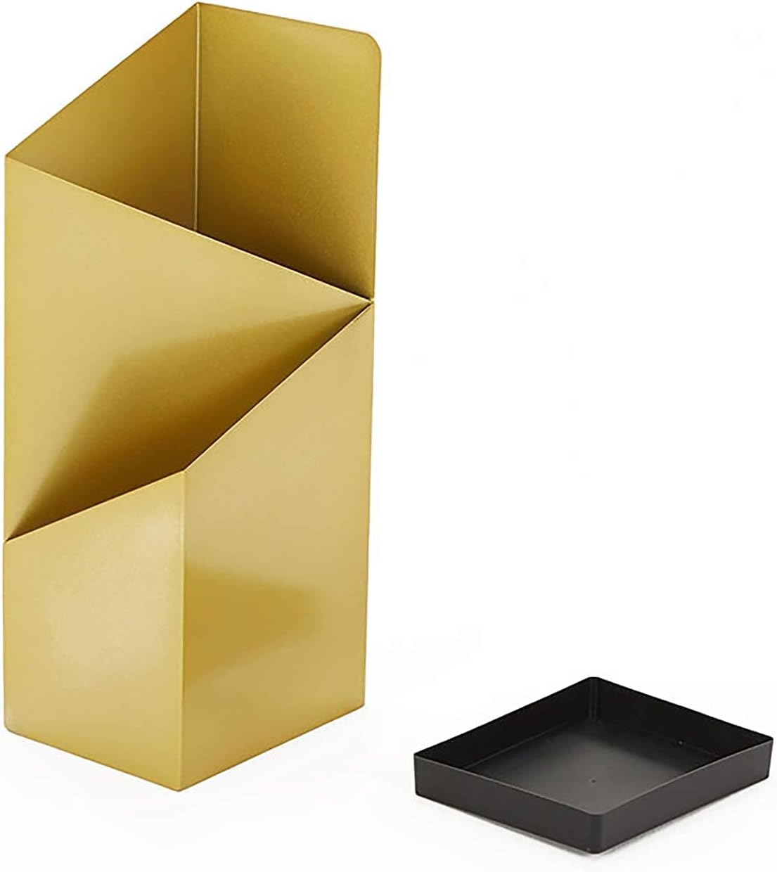 Metal Umbrella Stand with Drip Tray, Modern Simple Design Umbrella Rack Holder for Hallway Foyer