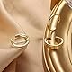 Diamday 3PCS 14K Gold Gefüllte Zehenringe für Damen Verstellbarer Gold Zehenring Set Offenes Band Einfache CZ Gänseblümchen Blume Zehe Ringe Hawaiian Summer Beach Fußschmuck für Damen