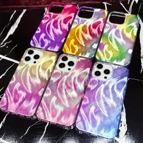Coque iPhone 12 Pro Max Aurora dégradé réfléchissant avec bumper rainbow - 2