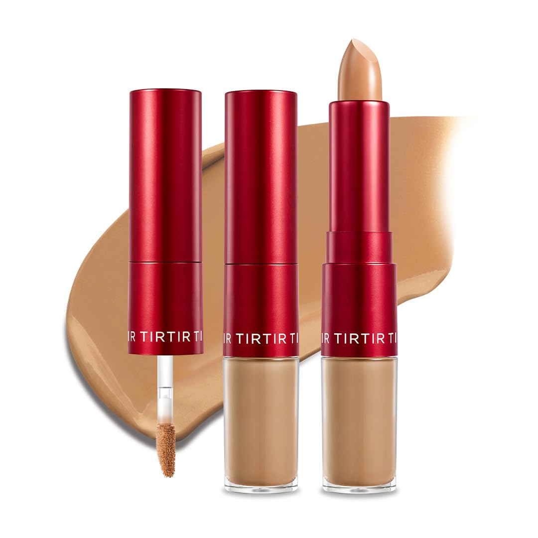 TIRTIR Glide Hide Blurring Concealer - Creamy texture Conceals dark circles and wrinkles Dual formula liquid tip balm
