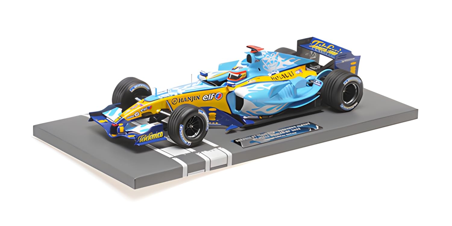 Minichamps 117051605 Renaul. F1 Team R25 Fernando Alonso 2nd Place Belgian GP World Champion 2005 - scala 1/18 - modellino auto