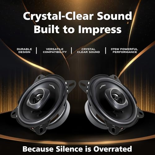 Image of Audio Wheels 4 inch Thunder Legend Car Speaker - 80W RMS, 375W Max | 26mm Voice Coil | Deep Bass | Rubber Edge PP Cone | 4Ω Impedance | High-Performance Sound Upgrade.