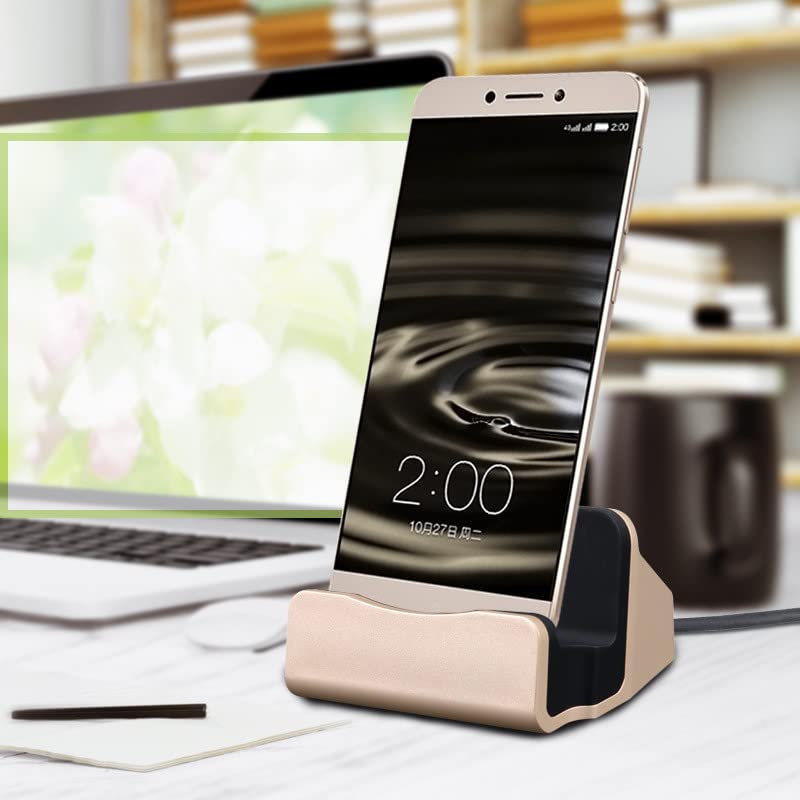 Station De Charge/dock Bureau Pour Wiko Y60 - Micro USB, Câble 90cm, Noir, Neuf, Livraison D'Allemagne