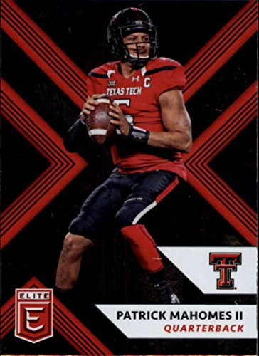 2018 Panini Elite Draft Picks 79 Patrick Mahomes II Texas Tech Red Raiders Football Card