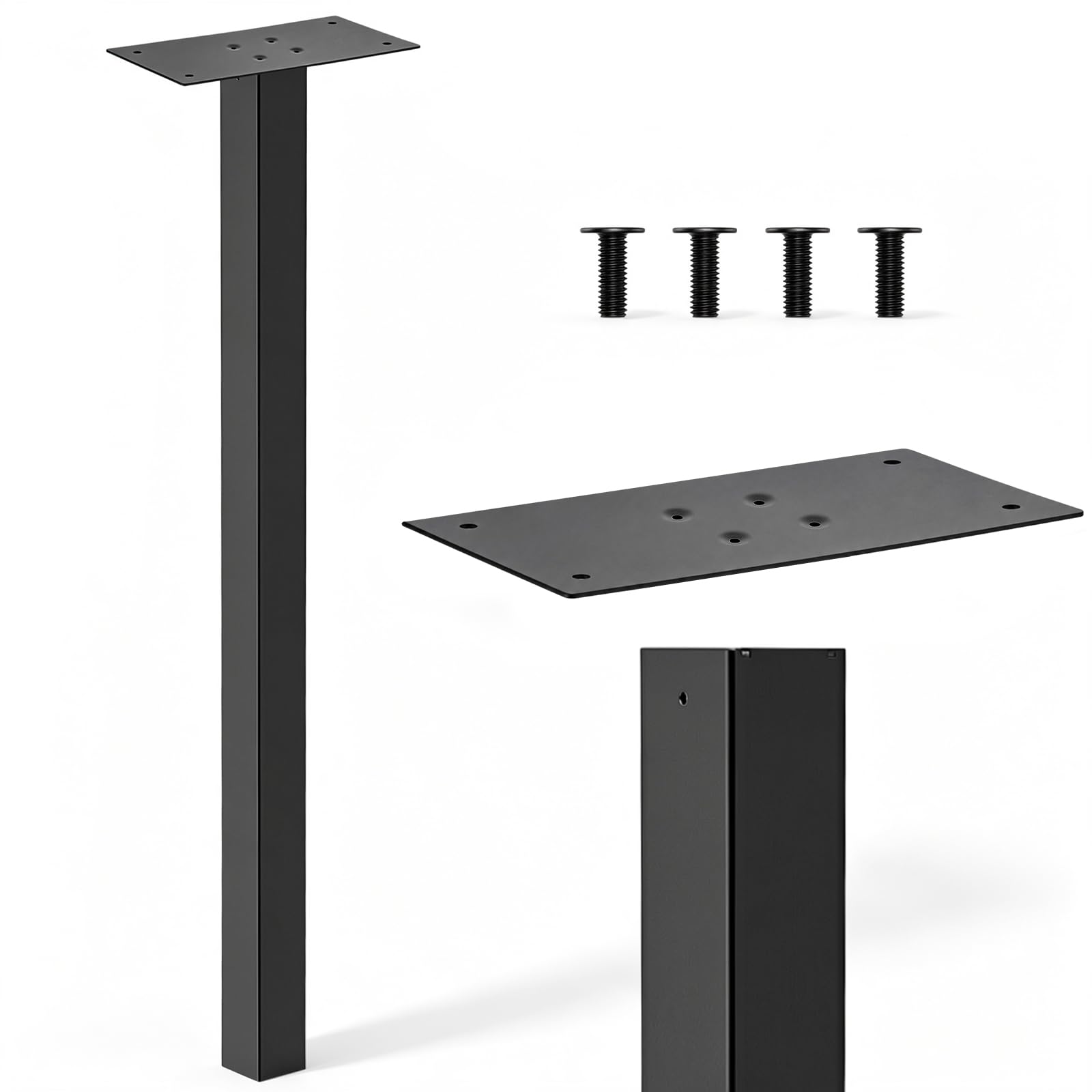 51" Galvanized Steel Mailbox Post, Ground Mount for Outside Rustproof
