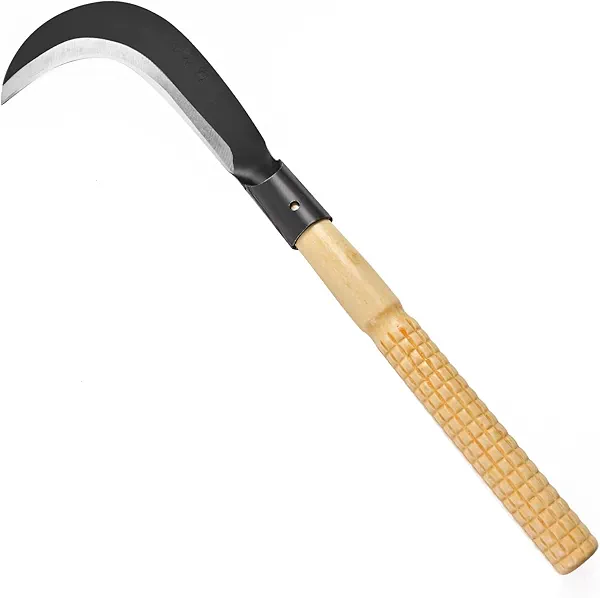 EcoDigilife Billhook Sickle Machete Knife,Clearing Sickle,Manganese Steel Blade Hand held Sickle Tool - Multipurpose Gardening Weeding Grass Sickle and Farming Portable Safety Sickle