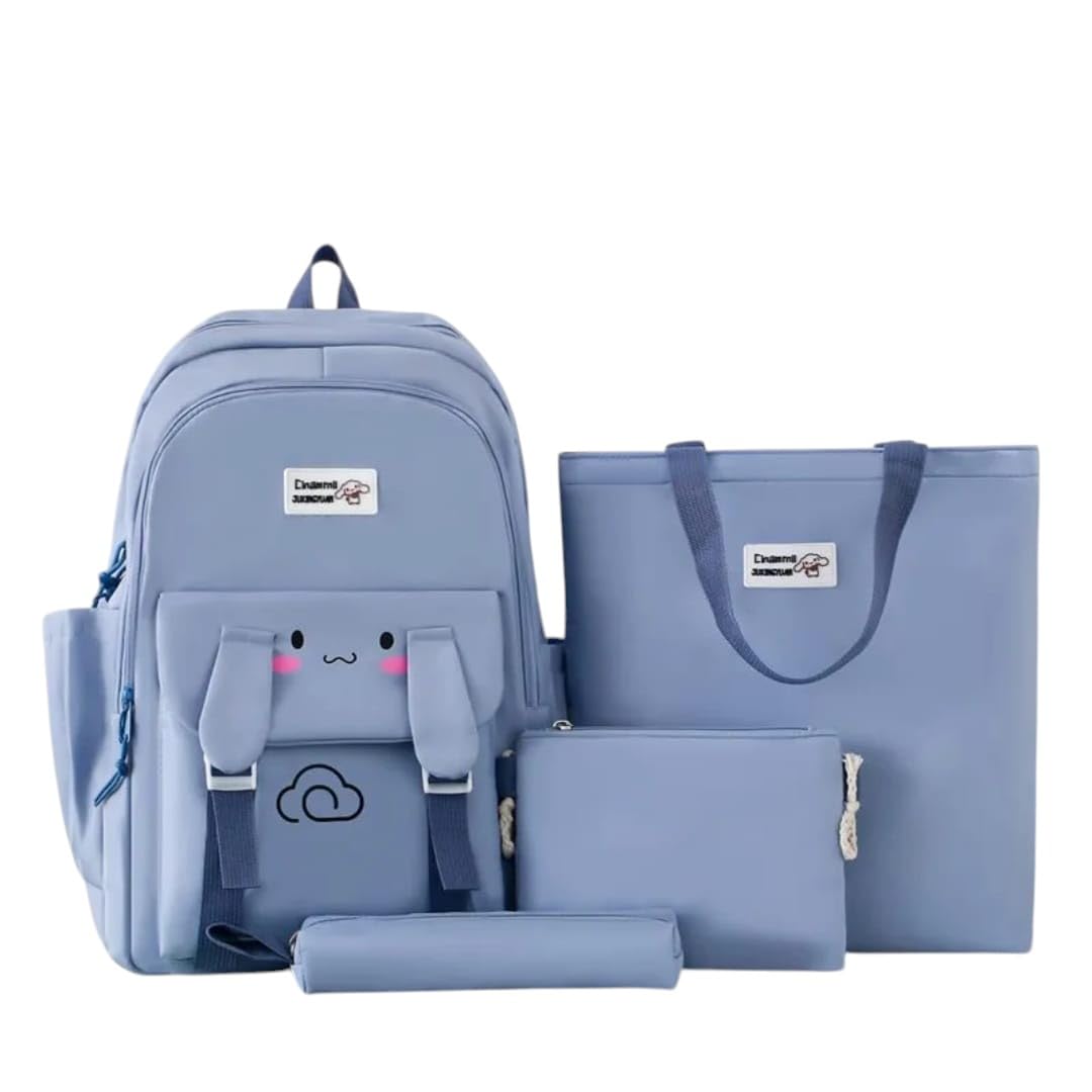 Kawaii Backpack 4Pcs Set Lightweight aesthetic Korean backpack,Teens laptop computer cute backpacks for girls & Women-image-36