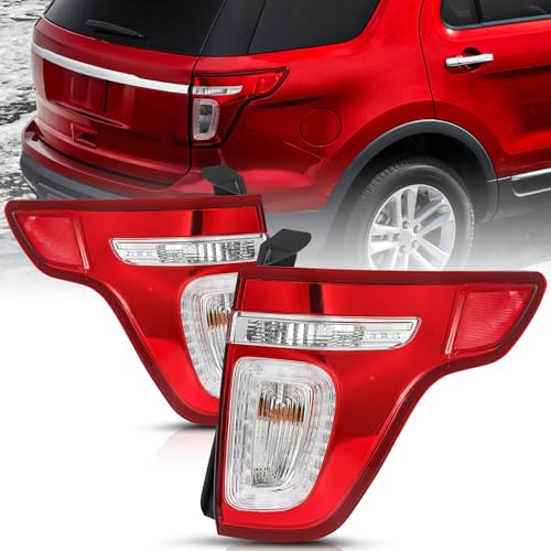 TUSDAR LED Taillight Assembly for 2011 to 2015 Ford Explorer Rear Tail Light Driver & Passenger Side