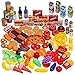Produktbild THE TWIDDLERS 150 Teile Spielzeug Essen Küchenzubehör für Kinder Einkaufsladen/Spielküche - Lebensmittel Kinderküche - Pizza, Eisladen, Obst und Gemüse