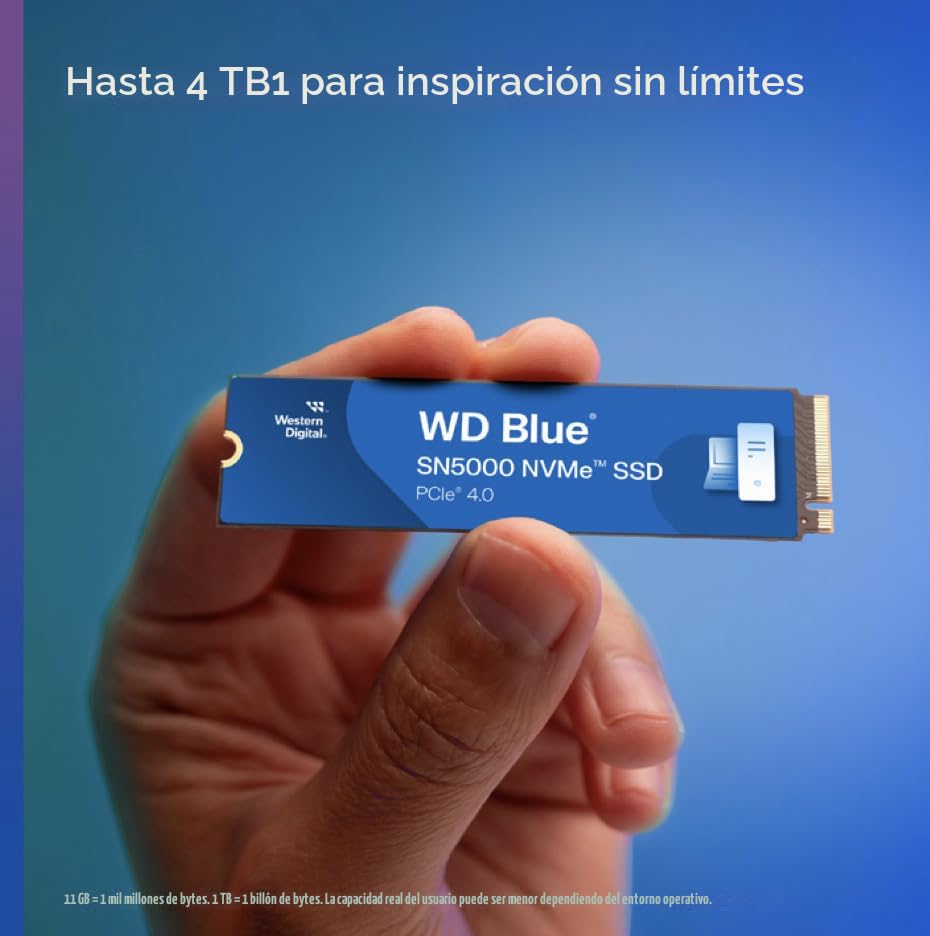 Amazon.com: Western Digital 4TB WD Blue SN5000 NVMe - Unidad de