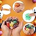 12 Pcs Halloween Mini Sensory Stress Balls Squeeze Toy for Adults, Squishy Stress Relief Toys, Halloween Non Candy Treats Gifts Goodie Bag Filler Party Favors
