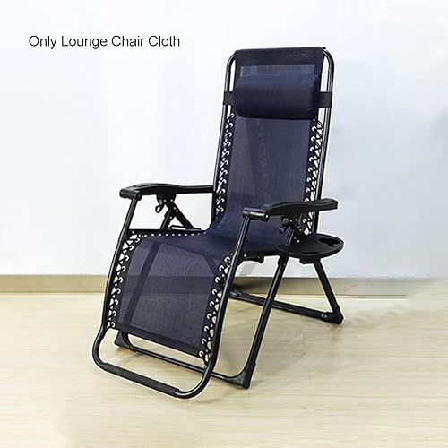 Miniatura 2 de EKDJKK Tela de repuesto para silla, tela antigravedad con cuerdas, accesorios para silla, silla elástica para patio, silla reclinable (azul)