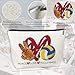 CLHHM Volleyball Gifts Makeup Bag Cosmetic Bag with Zipper - Travel Toiletry Bag for Travel Essentials, Birthday Gifts for Women, Gifts for Teenage Girls & New Mom Care Package