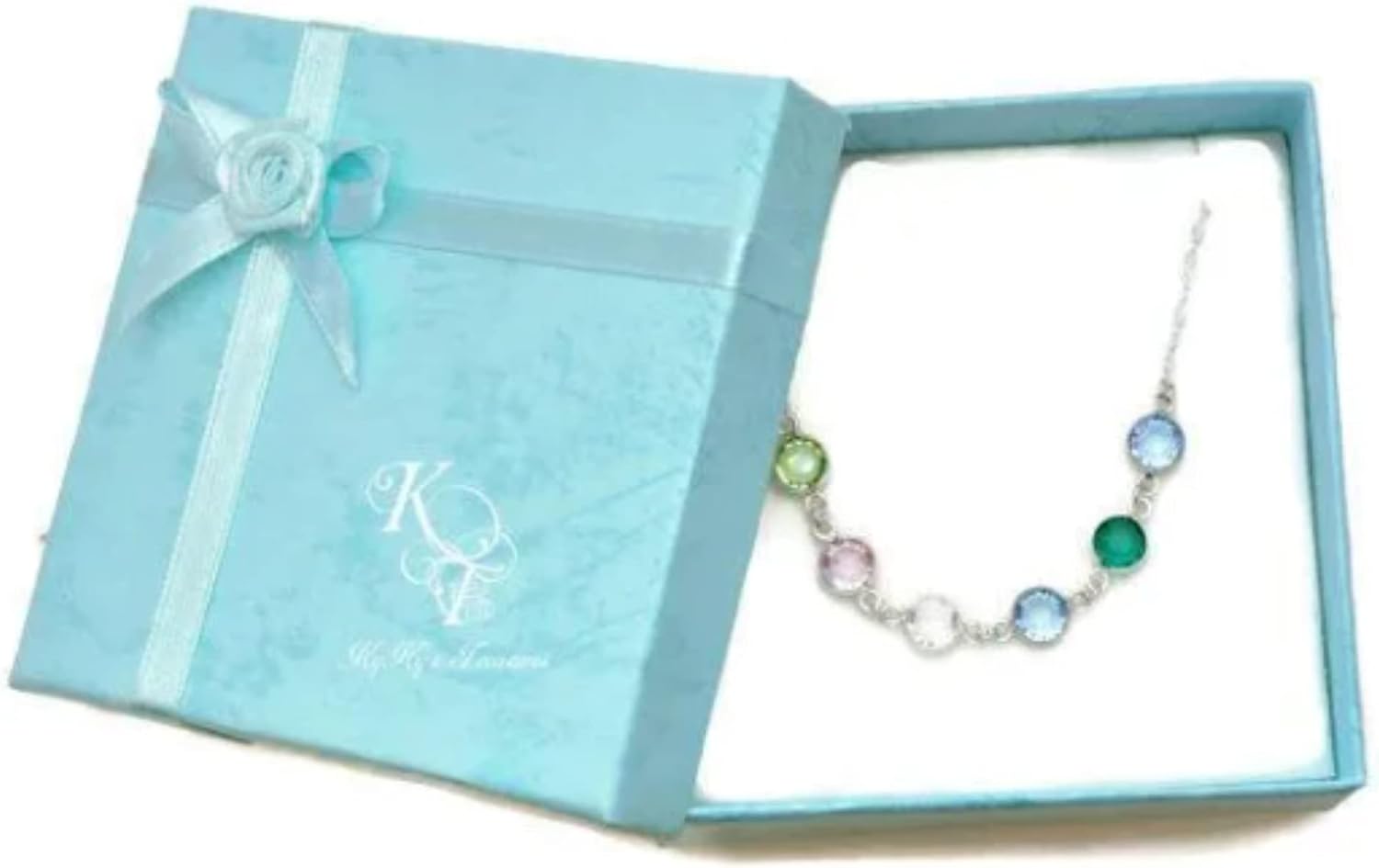 Birthstone Necklace for Mom Mothers with Birthstones Grandma Necklace Sterling Silver Birthstone Jewelry Mothers Day Gifts Grandma Gifts