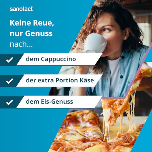 sanotact Laktase Direkt 4.500 Mini-Tabletten – 100 Stück | Für Laktoseintoleranz | Sofortige Wirkung | Ohne Wasser einnehmbar | Praktischer Klickspender 2