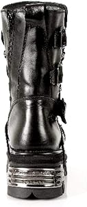Amazon.com: New Rock Newrock M.373-S4 Metallic Boots Black