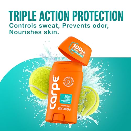 Carpe 100-Hour Deodorant Antiperspirant for Men, Clean Sport - 2 Pack by Carpe - Image 5