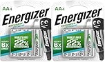 Energizer Recharge Extreme AA Rechargeable Batteries - Last up to 6X Longer, 1.2V, Pre - Charged, 8 Pack
