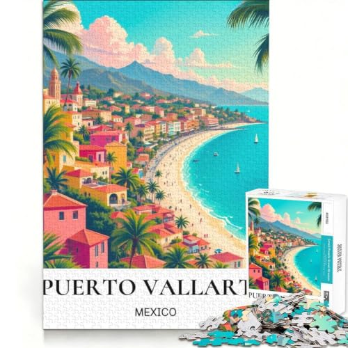 Rompecabezas de 1000 piezas de Puerto Vallarta: hermosa decoración de pared