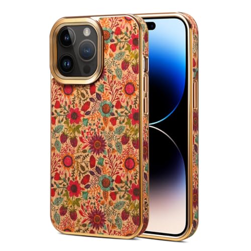 Coque de téléphone en bois au quotidien pour protéger l'iPhone 15 violet