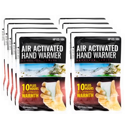 ASR Outdoor 25 Pack Hand Warmers Heat Pads 10 Hour Protection for Camping, Hiking, Outdoors