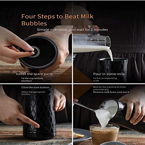 Espumador Leche Milk Frother Calentador De Leche Batidora Leche Espuma Calienta Leche Electrico Vaporizador de leche… - Imagen 7
