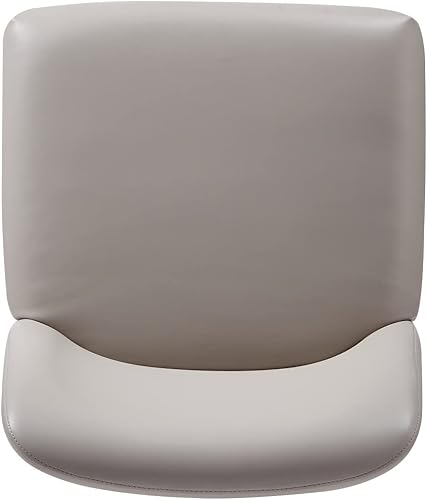 Miniatura 11 de Manhattan Comfort Serena - Silla de comedor de piel sintética de 18.7 pulgadas, color gris claro Gris
